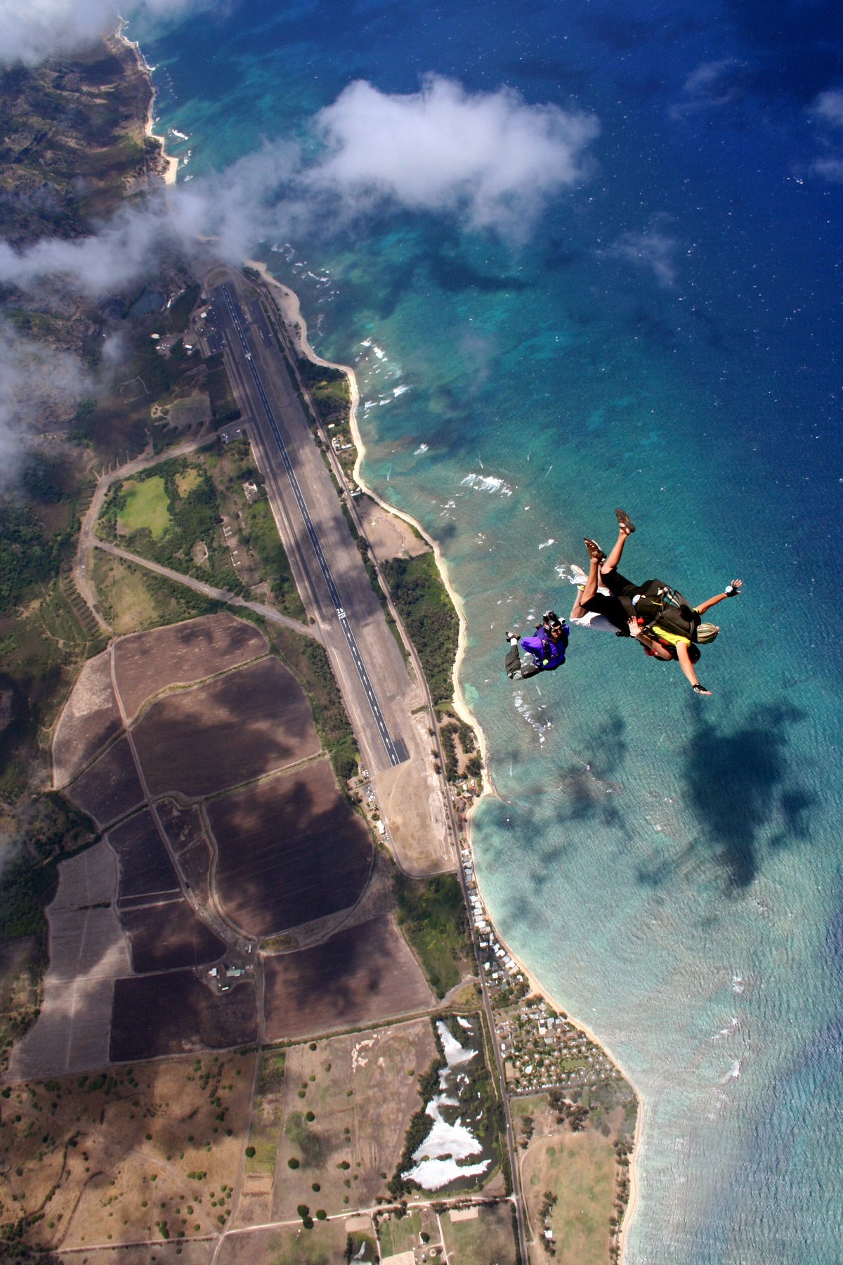 Waialua-hawaii-etats-unis-saut-parachute