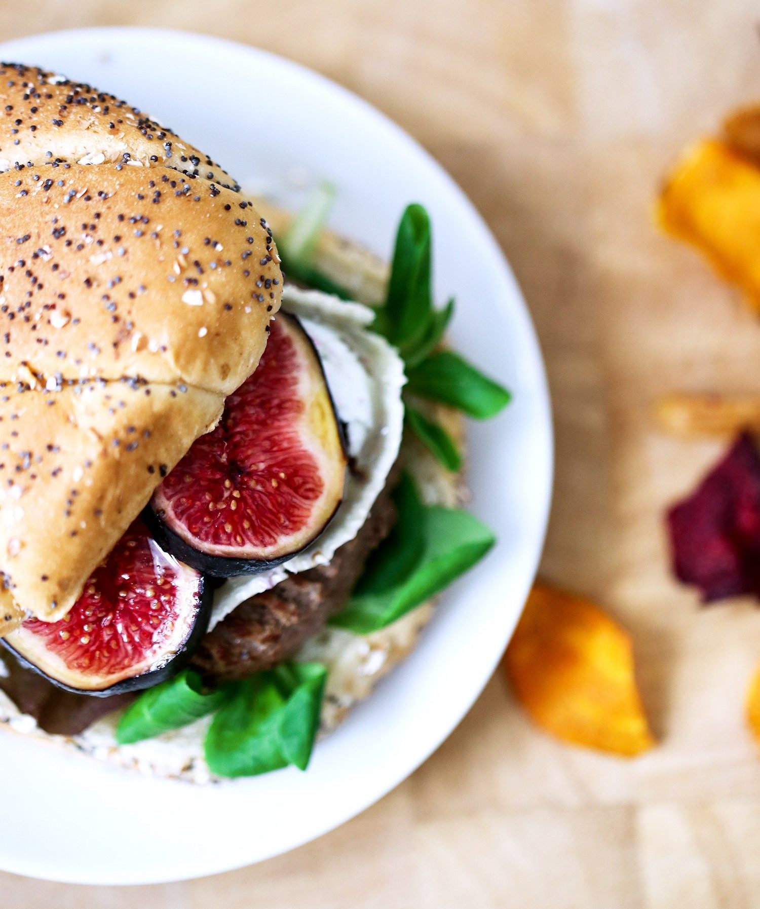 burger-chèvre-figue-miel
