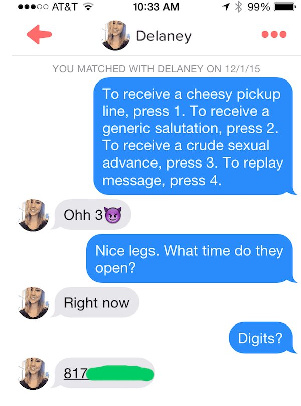 101 Tinder Pick Up Lines That Are Way Better Than Just Saying ‘Hi’