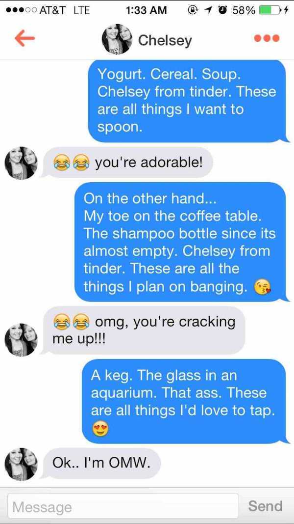 Tinder Pick Up Lines Here Are The 15 Funniest Ones