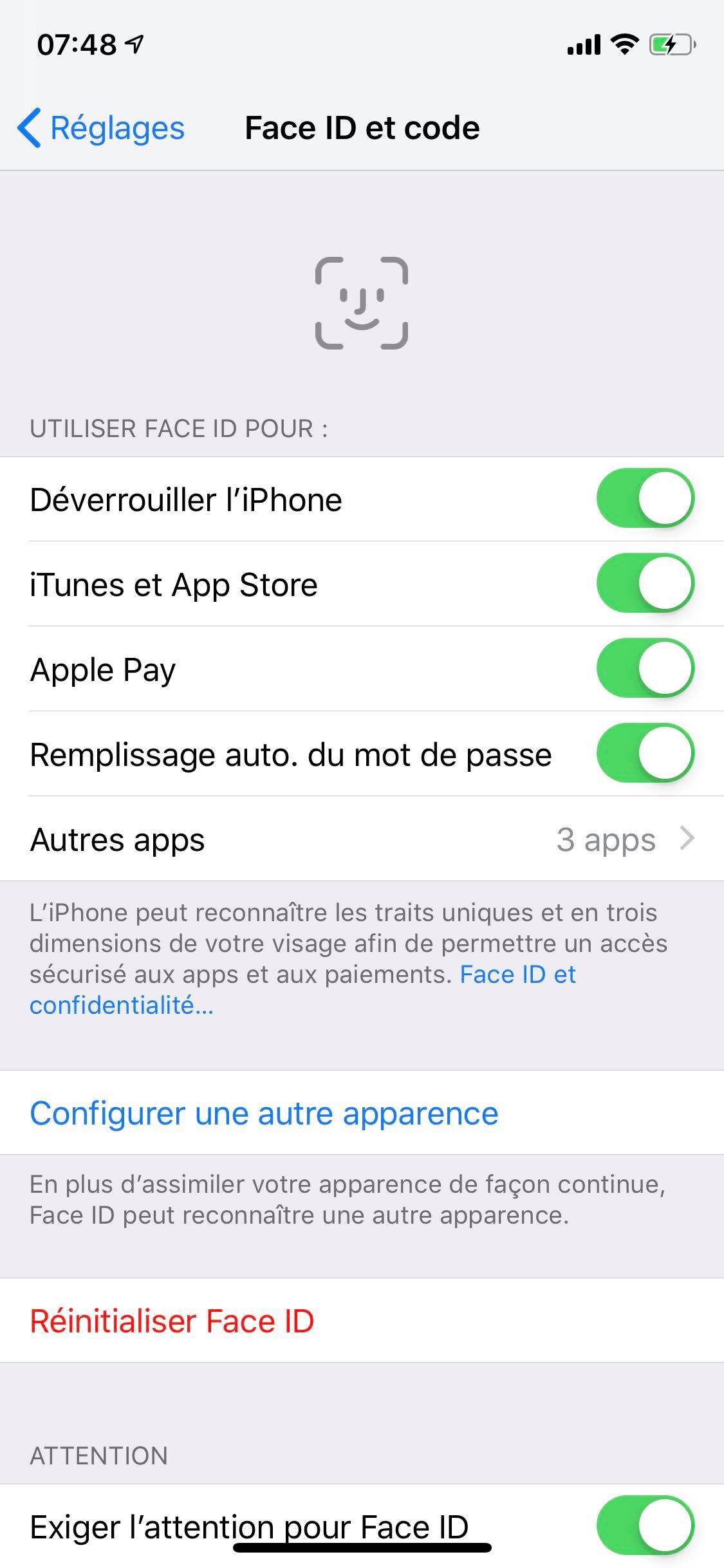 La deuxième apparence disponible pour Face ID sous iOS 12 vous permettra de prêter votre téléphone facilement à une personne proche