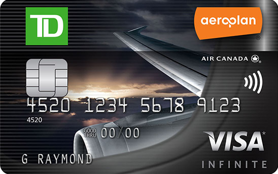 La carte infinite de TD aeroplan