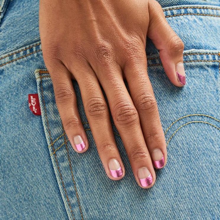 pink french manicure