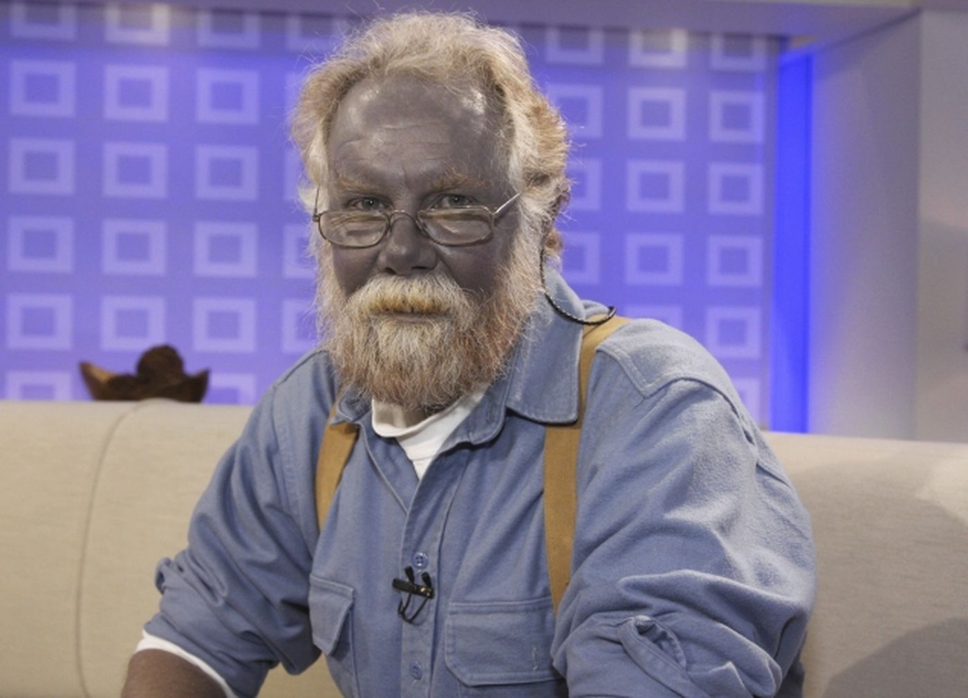 Blue man