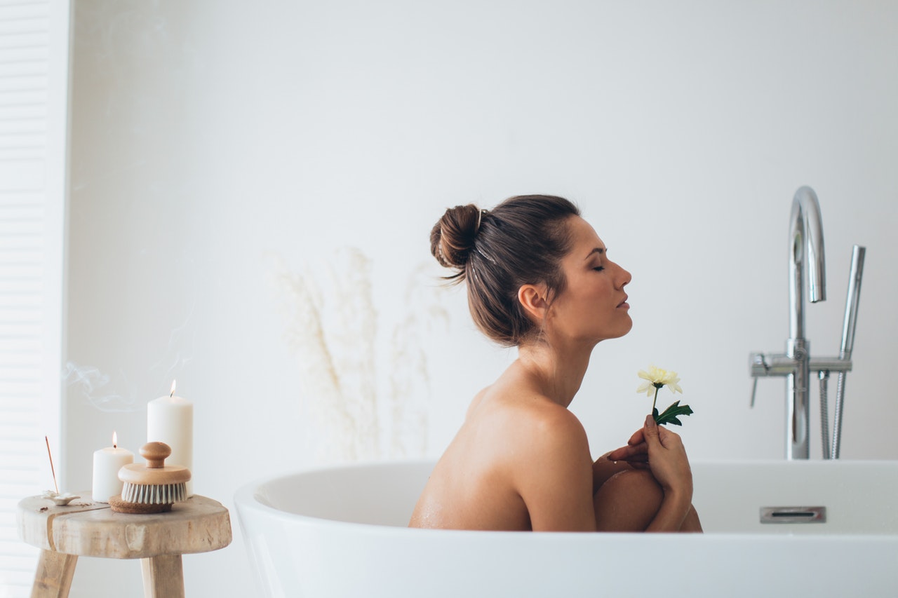 woman bath
