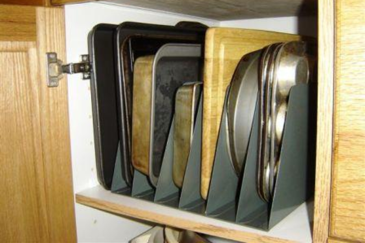Baking Pans In File Organizer 