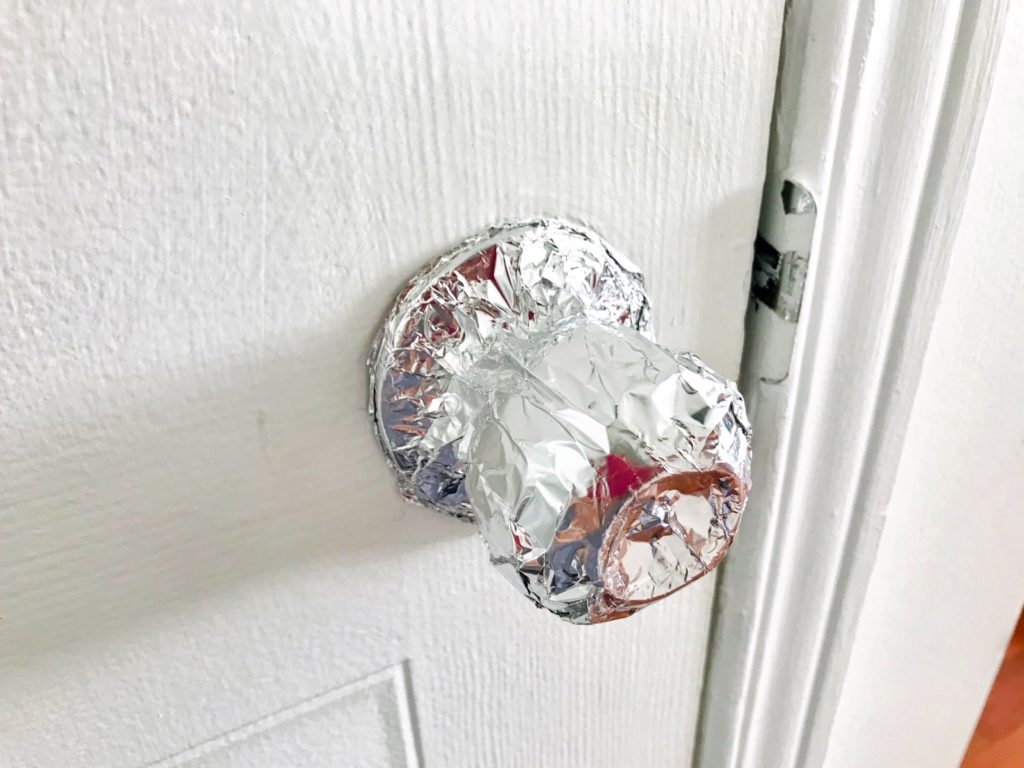 Aluminum Foil Around A Door Knob at Chris Pridemore blog