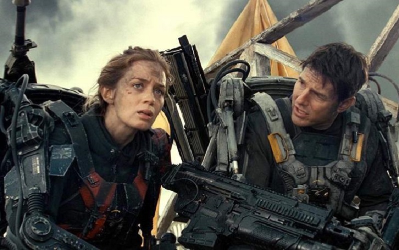 Emily Blunt and Tom Cruise