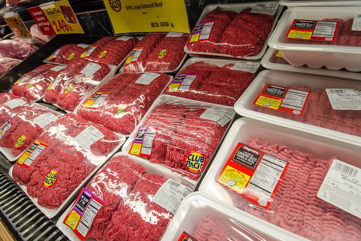 Packaged Meat in Store 