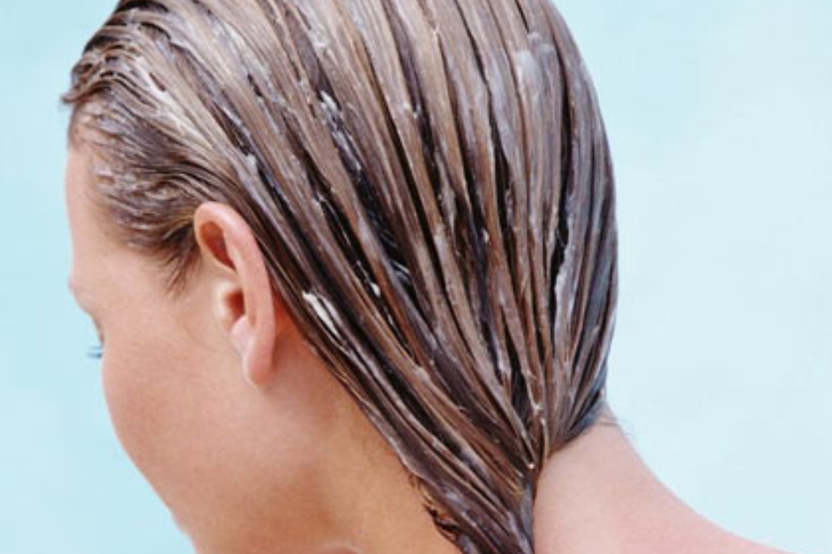 Oil In Woman's Hair