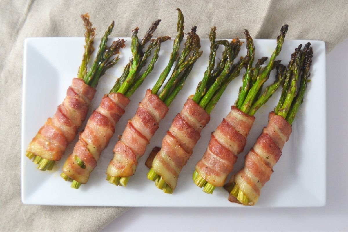 Bacon wrapped asparagus