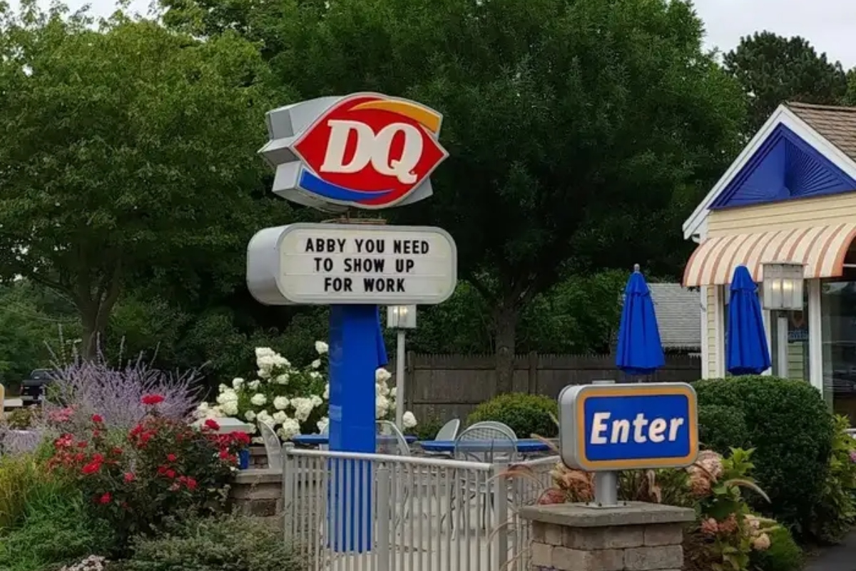 Dairy Queen Business Sign