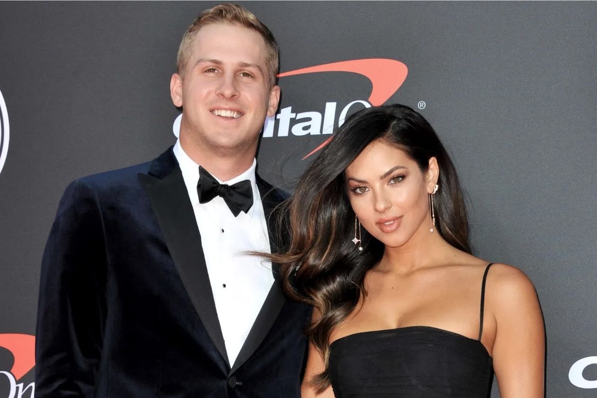 Jared Goff and Christen Harper