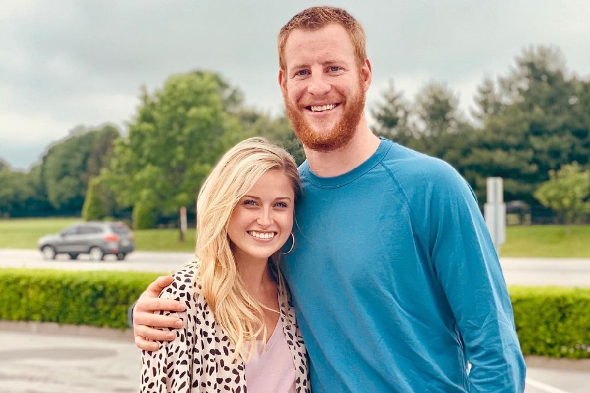 Carson Wentz and Madison Oberg