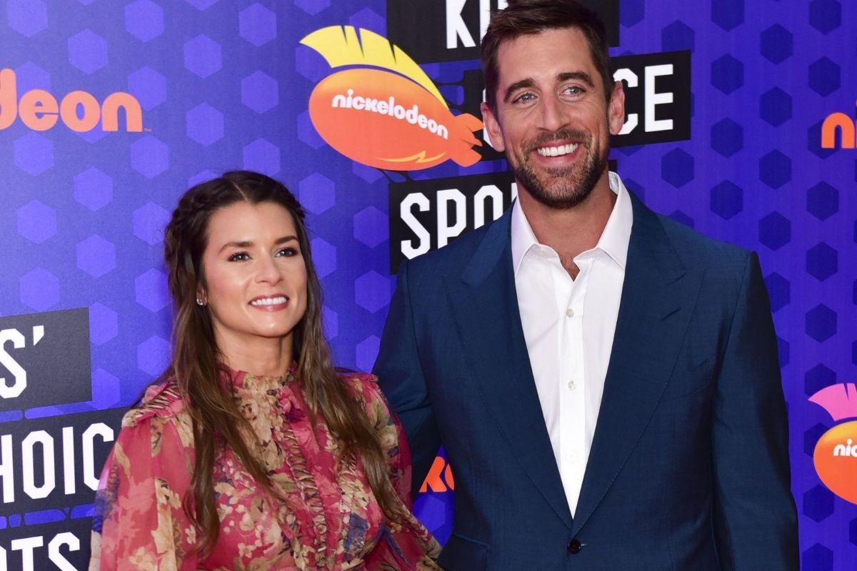 Danica Patrick and Aaron Rodgers