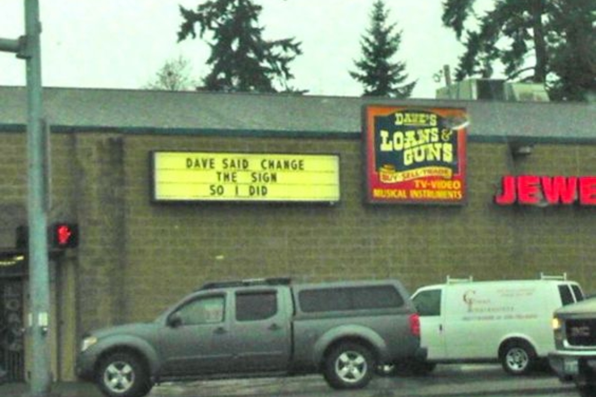 Dave Said Change Sign