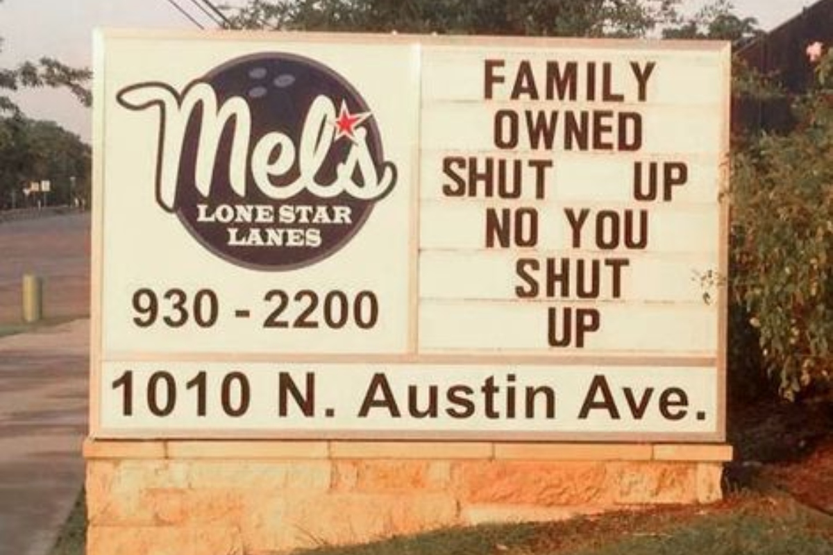 Funny Family Owned Business Signs
