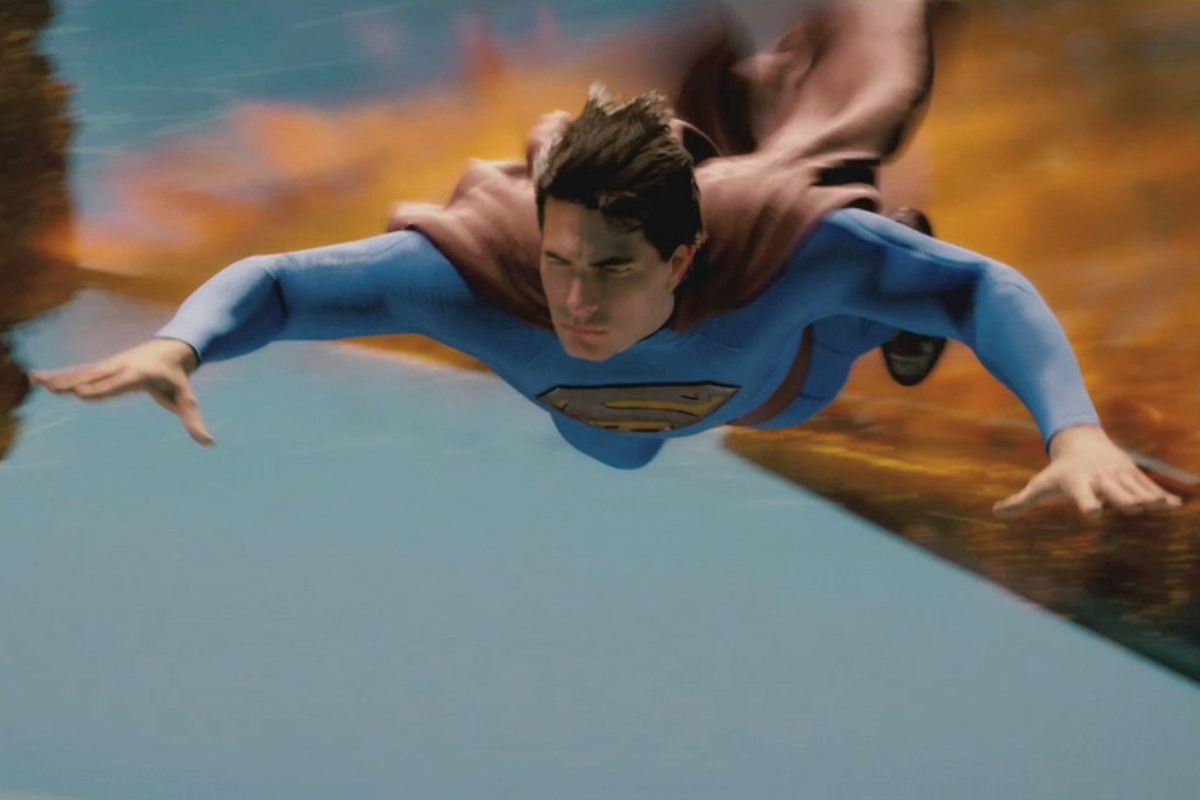 superman in sky