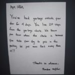 Hilarious Neighbor’s Note Goes Viral 🤣