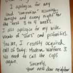 Hilarious Neighbor’s Note Goes Viral 🤣