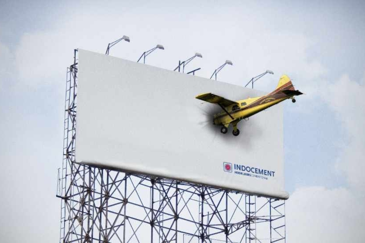 Airplane Crashing Into Billboard