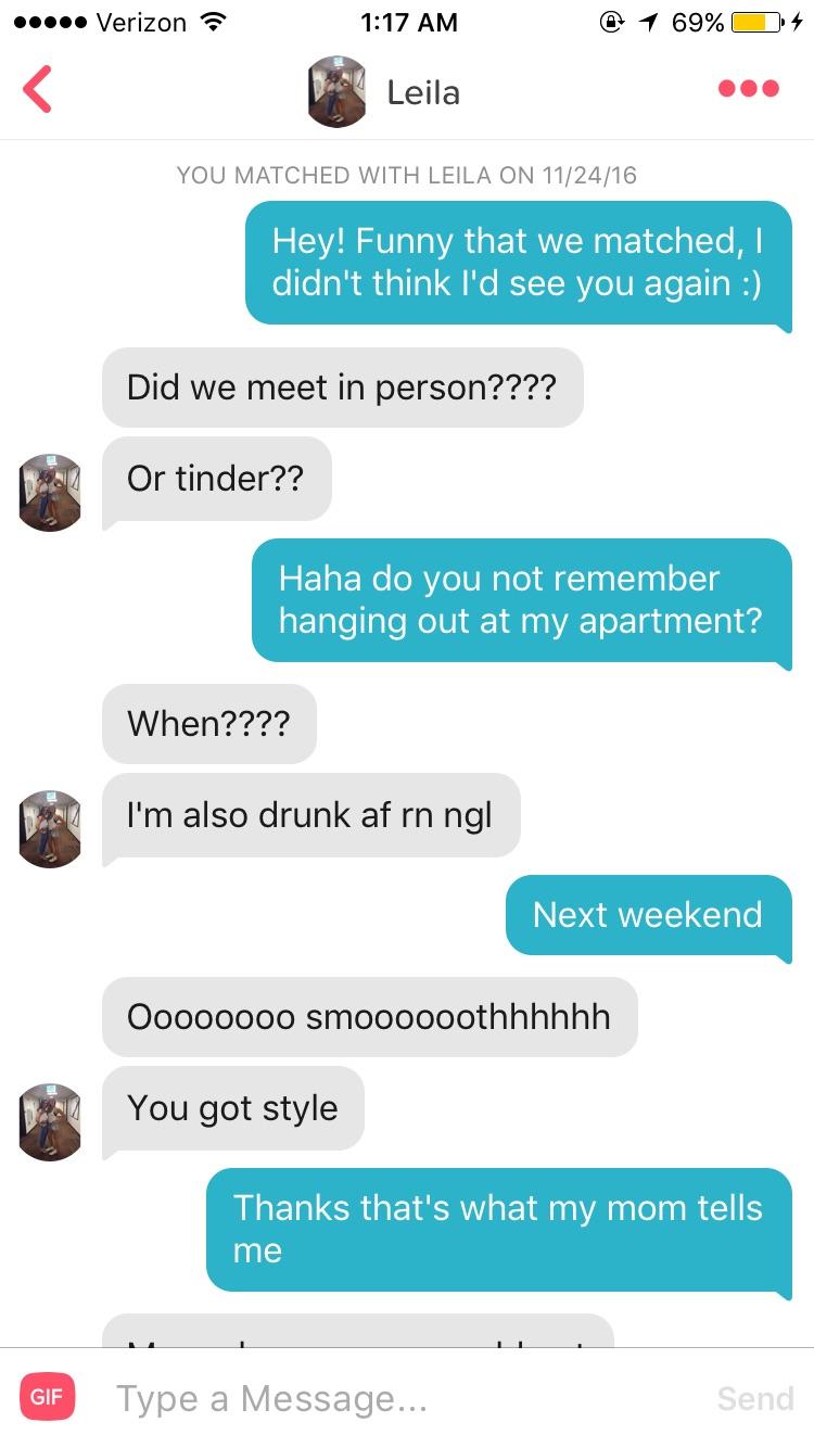 Tinder pick up line