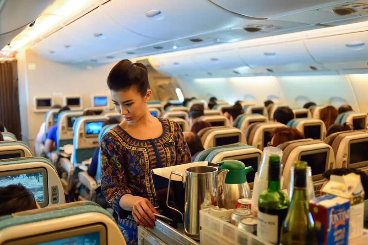 Airplane Drinks Service