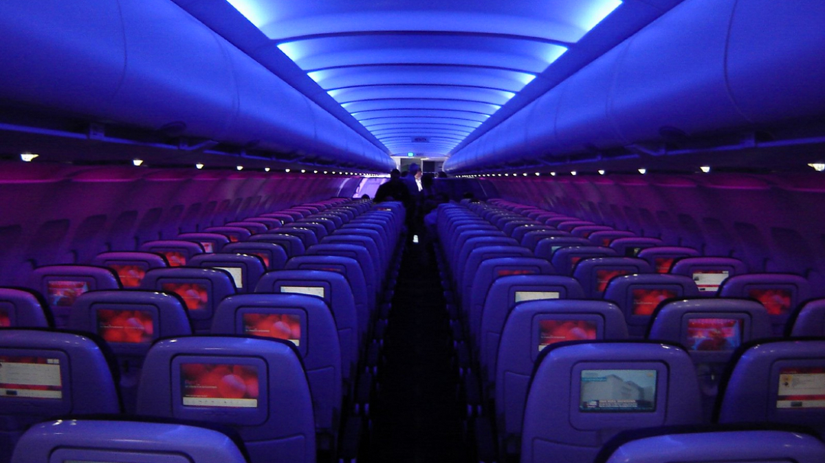 Airplane Lights Dimmed