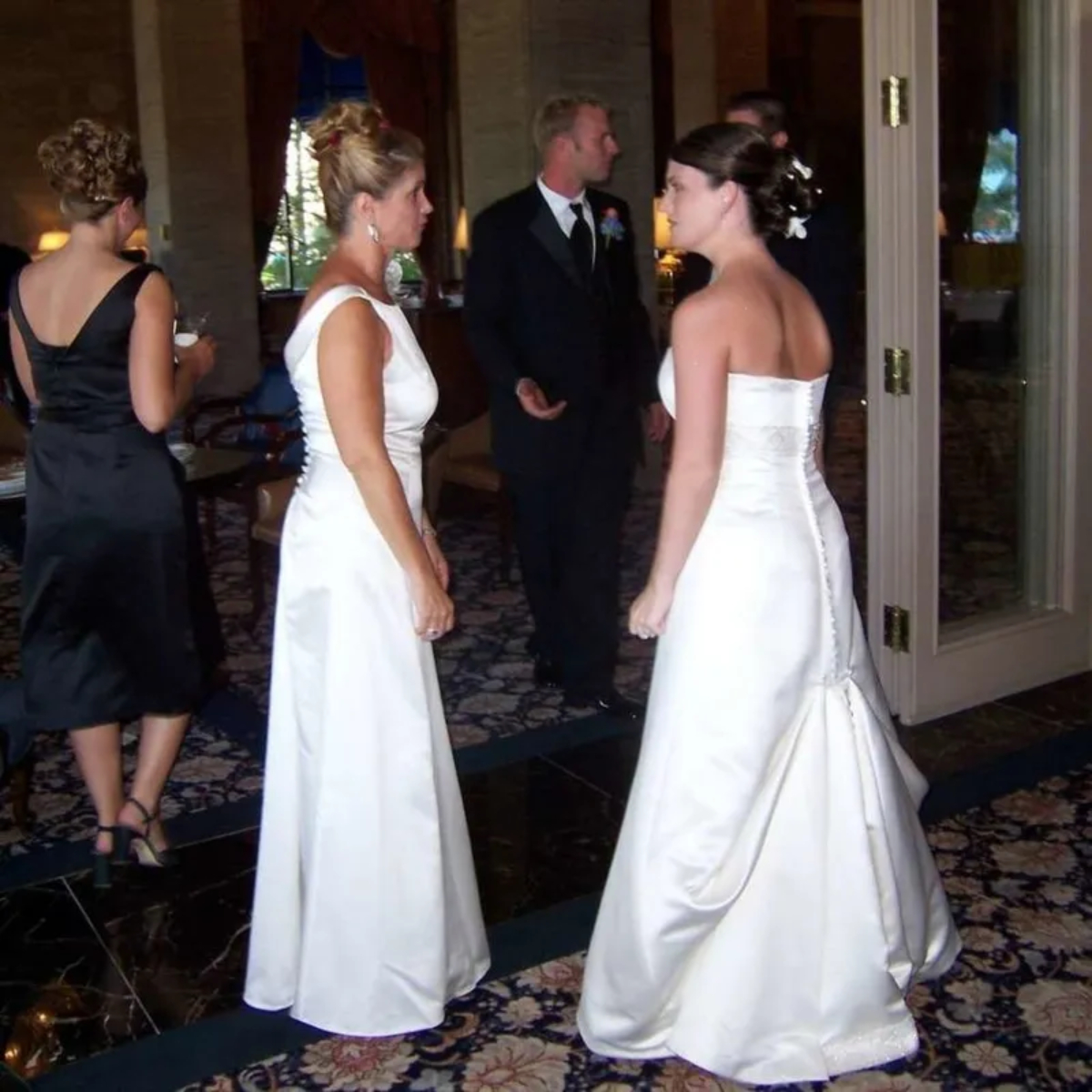 Matching Dresses Wedding Photo