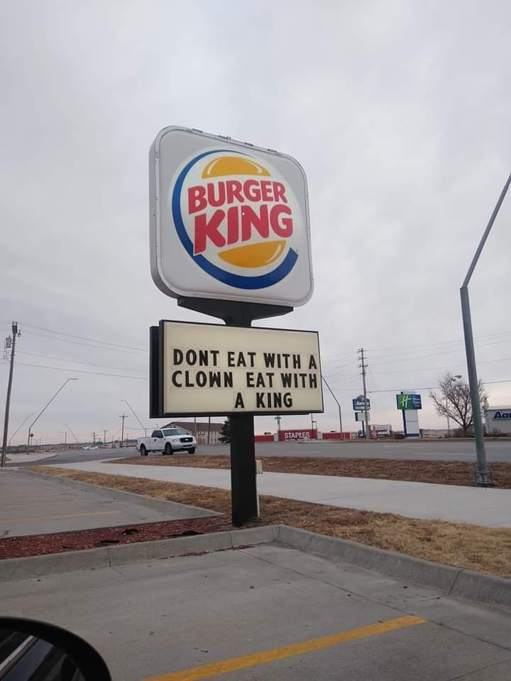 Burger King sign