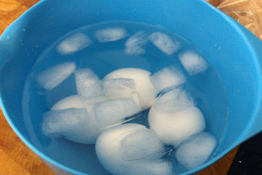 egg ice bath