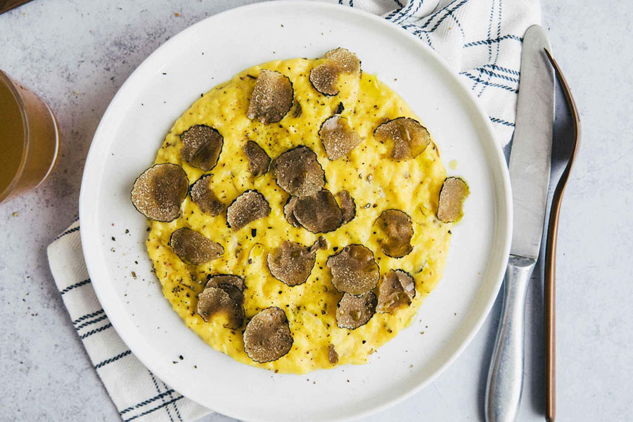 eggs with black truffle