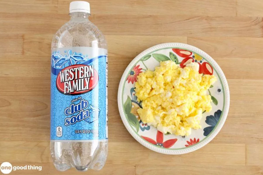 club soda and eggs