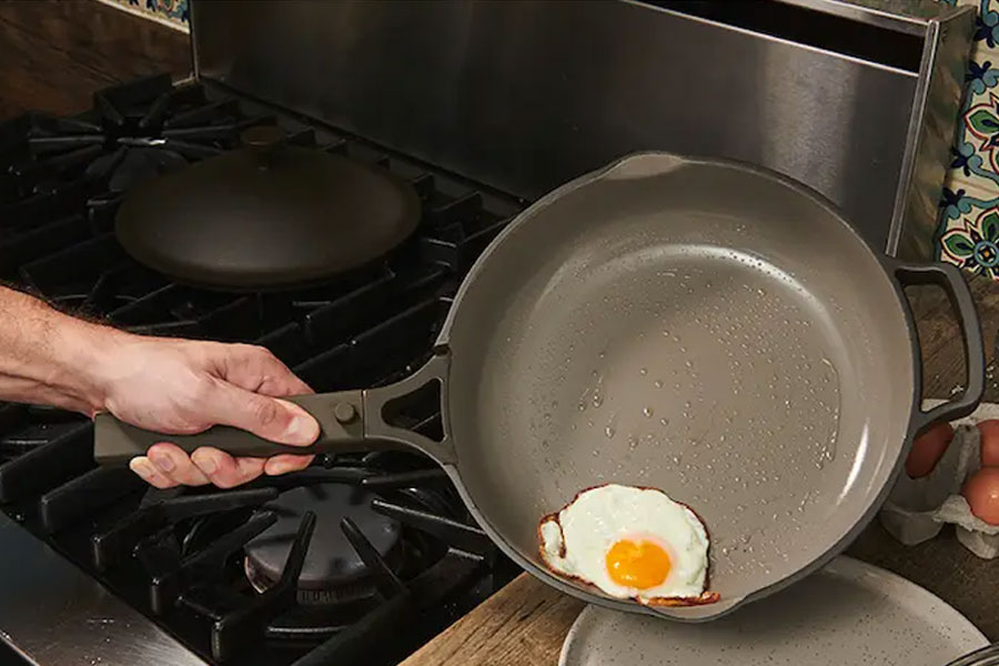 eggs in a skillet