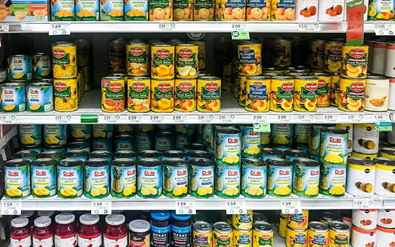canned fruit