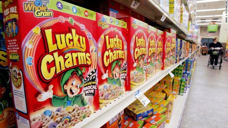 sugary cereals