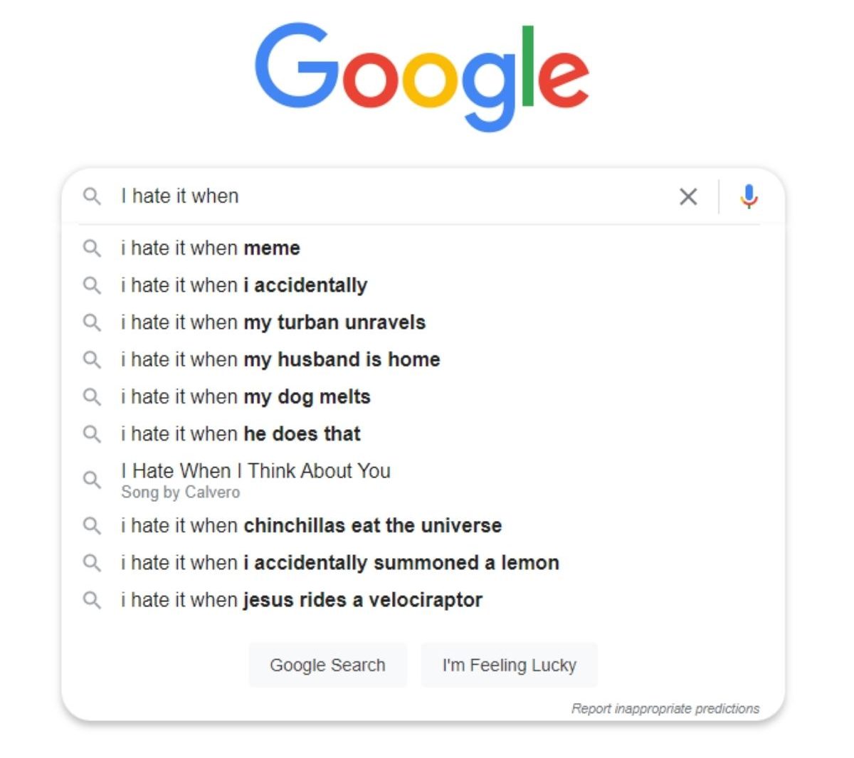 Hilarious Google Autocomplete Fails