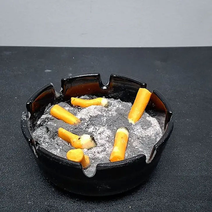 ashtray panna cotta