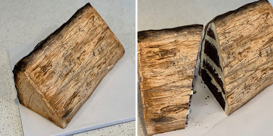 log cake