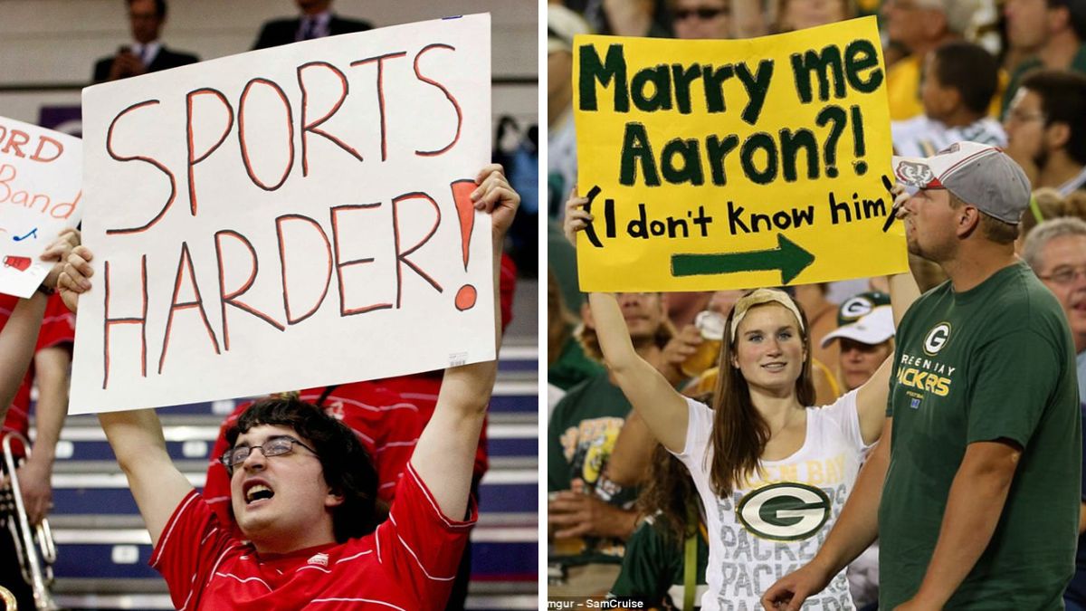 sports fan signs ideas